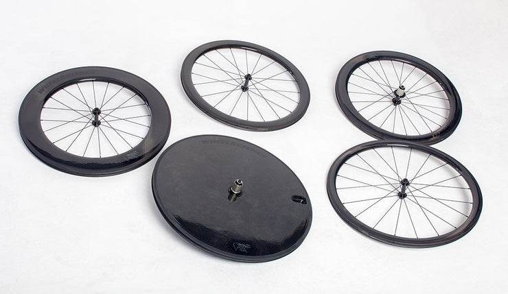 Carbon wheels for racing bicycles